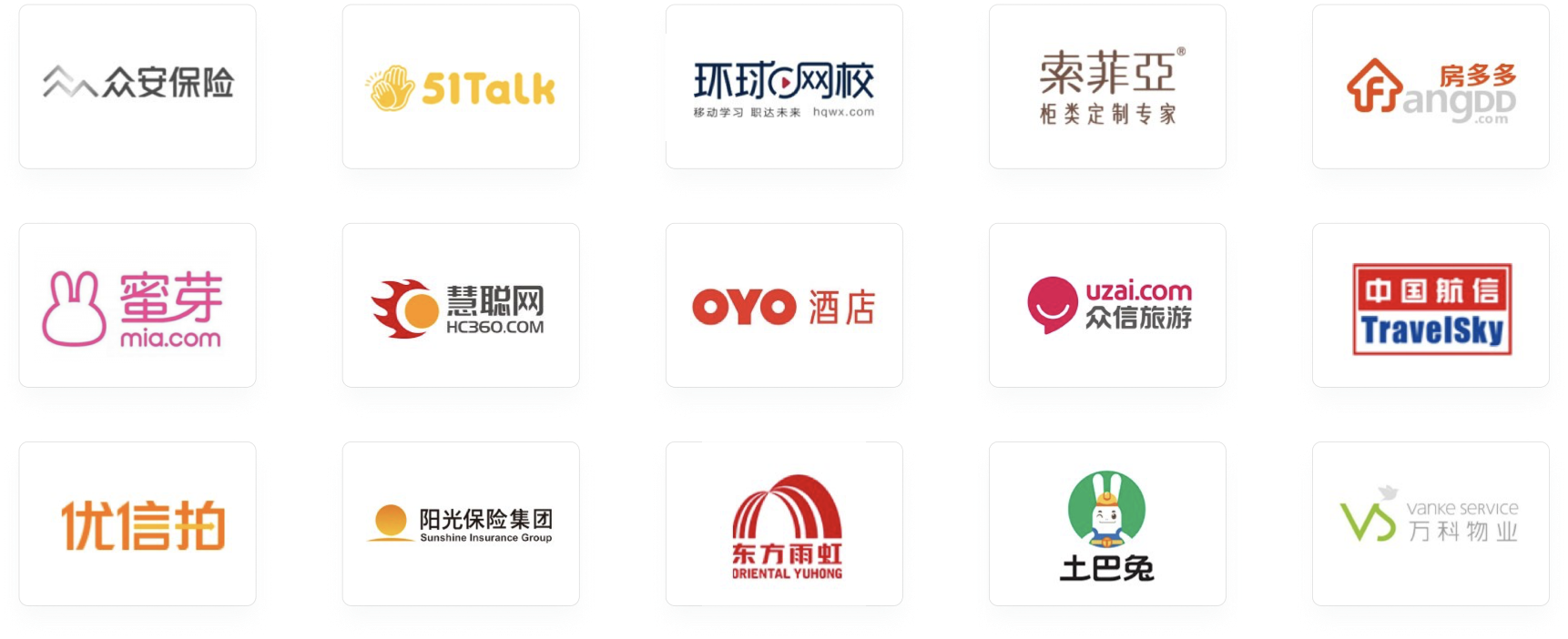 合作伙伴展示